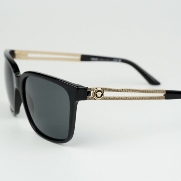 NEW Versace VE4307 GB1/87 Black Grey Square Unisex Sunglasses VE 4307 main image 4